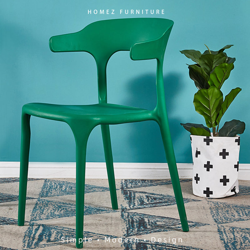 Designer Dining Chair with Comfort Arm Rest & Back Rest / Small Size - HMZ-DC-A363