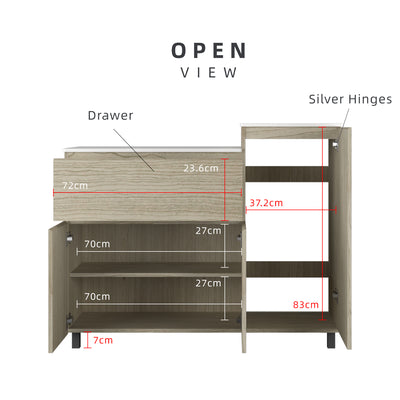 Gas Cabinet Kitchen Cabinet Storage Cabinet Drawer Solid Surface Table Top - HMZ-FN-GC-6121