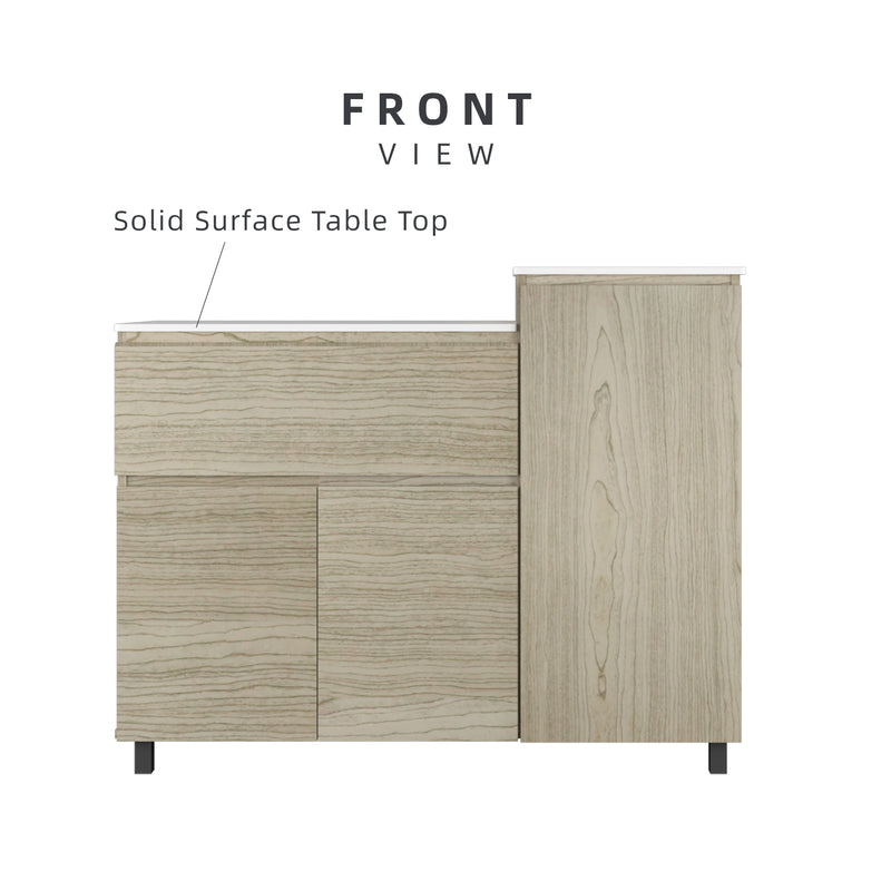 Gas Cabinet Kitchen Cabinet Storage Cabinet Drawer Solid Surface Table Top - HMZ-FN-GC-6121