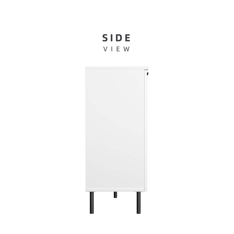 Glass Door Storage Cabinet Display Cabinet 2 Doors / 4 Doors - M8060/M8120-WT