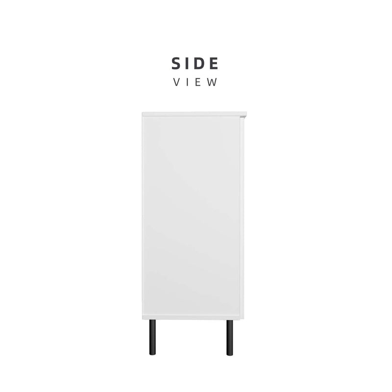 Glass Door Storage Cabinet Display Cabinet 2 Doors / 4 Doors - M8060/M8120-WT