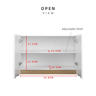 (Self-assembly) Situra Series Kitchen Cabinets Wall Unit Kitchen Storage - MFCS6012-WT