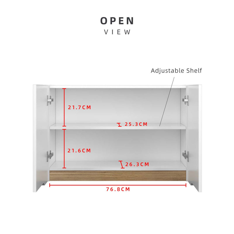 (Self-assembly) Situra Series Kitchen Cabinets Wall Unit Kitchen Storage - MFCS6012-WT