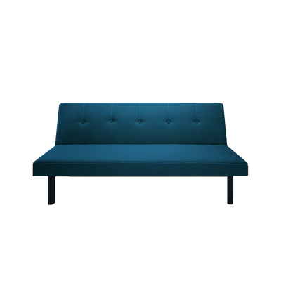(Self-assembly) 3 Seater Linen Fabric Foldable Sofa Bed / Grey / Blue / Clay - HMZ-FN-SF-X190