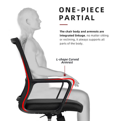 (Highly Recommended WFH Office Chair) EVA Mesh Office Chair with Ergonomic Design - HMZ-OC-MB-EVA