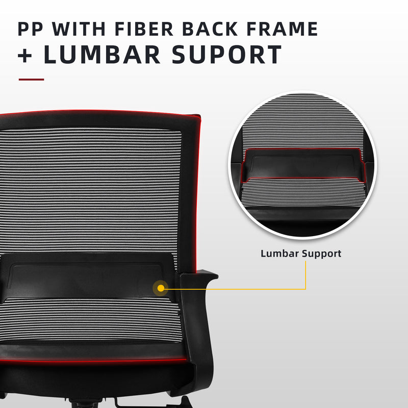 (Highly Recommended WFH Office Chair) EVA Mesh Office Chair with Ergonomic Design - HMZ-OC-MB-EVA
