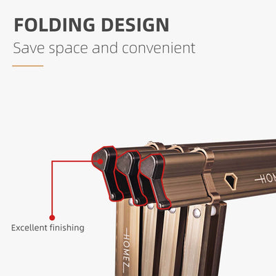 (Self Assembly) 3 Bar 1M Aluminium Anti-Rust Retractable Drying Rack Cloth Hanger - HMZ-DR-AYW22-1M