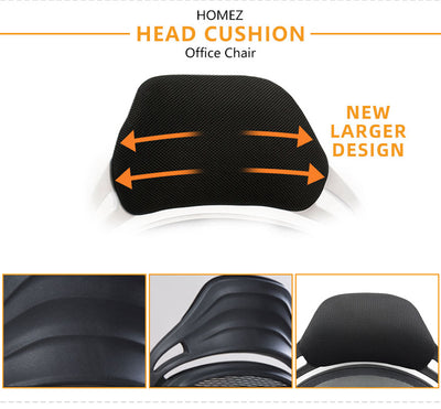 Mesh HIGH BACK OFFICE CHAIR with Ergonomic Design & Chrome Leg - Black-HMZ-OC-806-BK