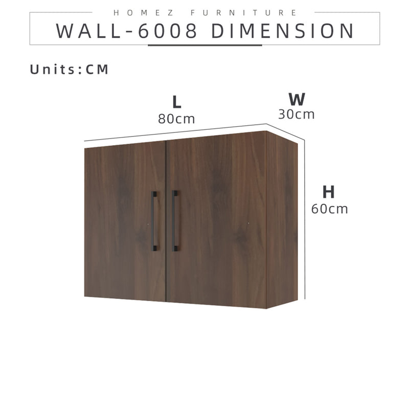 (Self-assembly) Ventura Series Kitchen Cabinets Wall Unit /Kitchen Storage - HMZ-KWC-MFC6008-WN