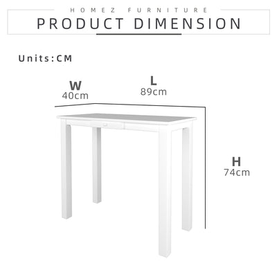 (Self-assembly) 3FT Console Table with Drawer - SNKS1636