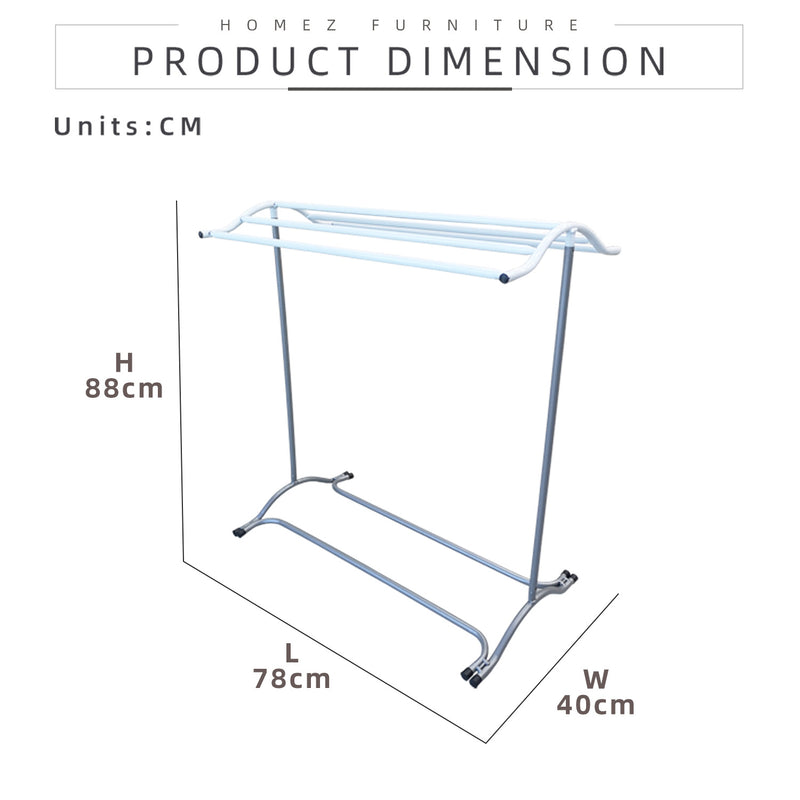 Anti Rust Towel Hanger/ Towel Rack/ Indoor Outdoor Drying Rack/ Hanger Baju/ Hanger Tuala/ - 3V GKL610Y-MZW