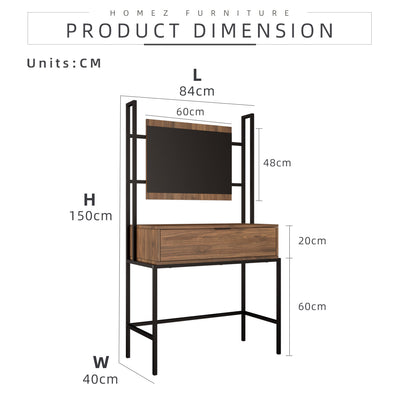 3FT Noble Dressing Table Modernist Design With Mirror Makeup Table - HMZ-FN-DT-NB005-CN