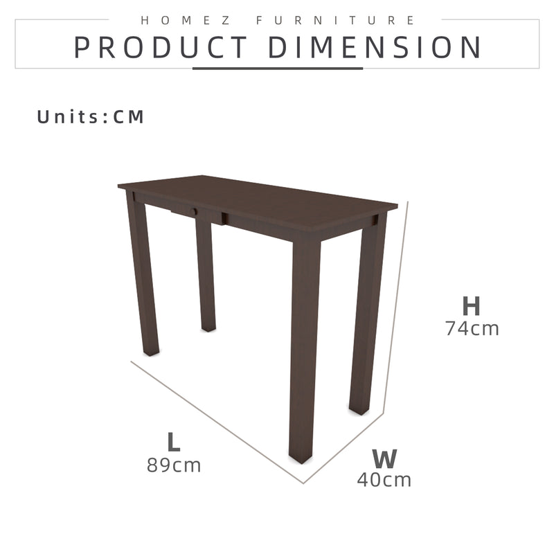 (Self-assembly) 3FT Console Table with Drawer - SNKS1636