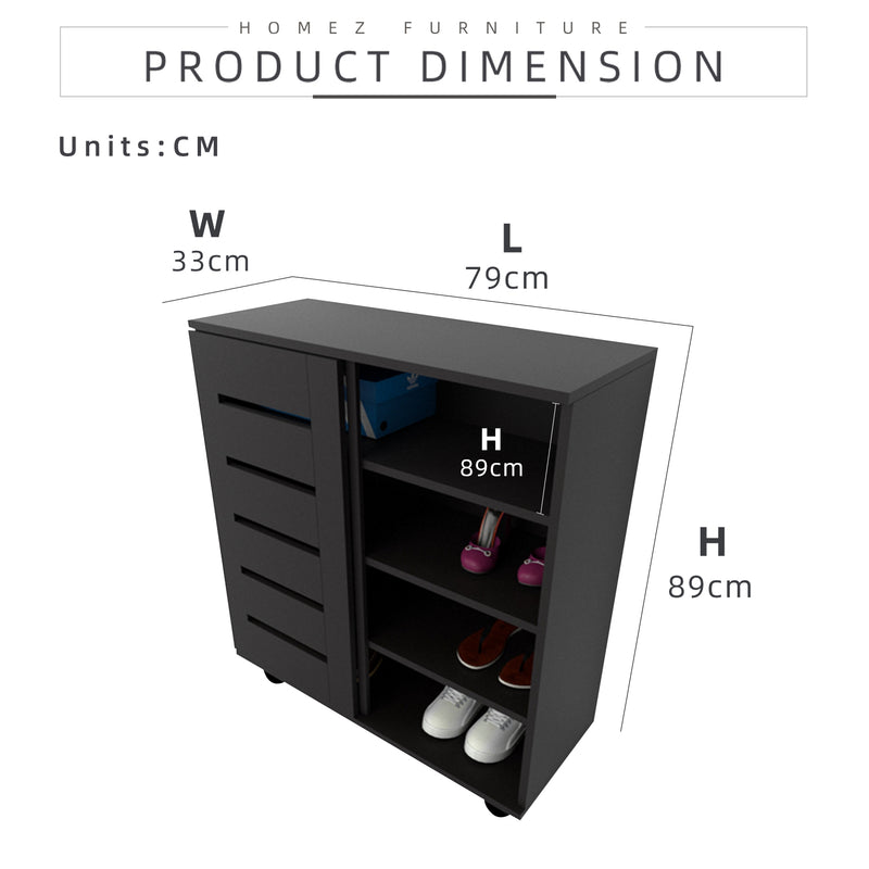Shoe Cabinet SASC-750 2 Door Shoe Rack