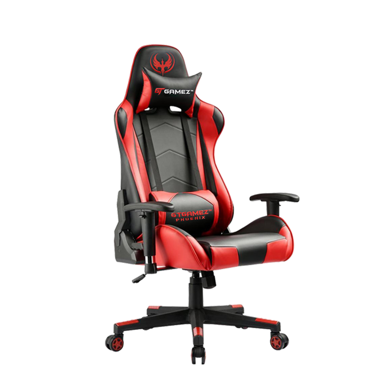 GTGAMEZ Gaming Chair GMZ-GC-YG-725 Racing Video Game Chair with Ergonomic Backrest and Seat Height Adjustment and Pillow