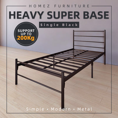 Powder Coat Metal Super Base Bed Frame - HMZ-FYGSB Single Size