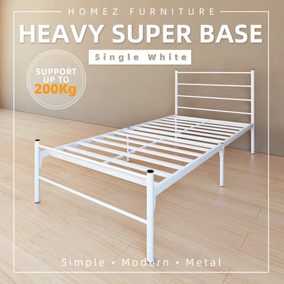 Powder Coat Metal Super Base Bed Frame - HMZ-FYGSB Single Size
