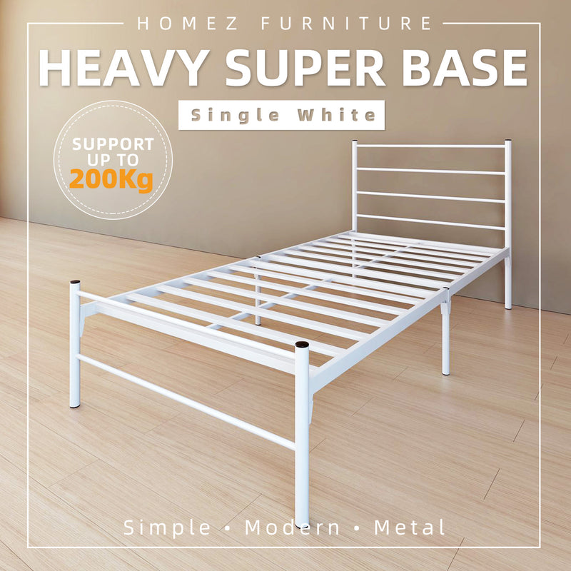 Powder Coat Metal Super Base Bed Frame - HMZ-FYGSB Single Size