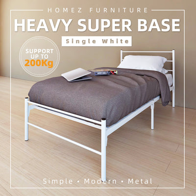 Powder Coat Metal Super Base Bed Frame - HMZ-FYGSB Single Size