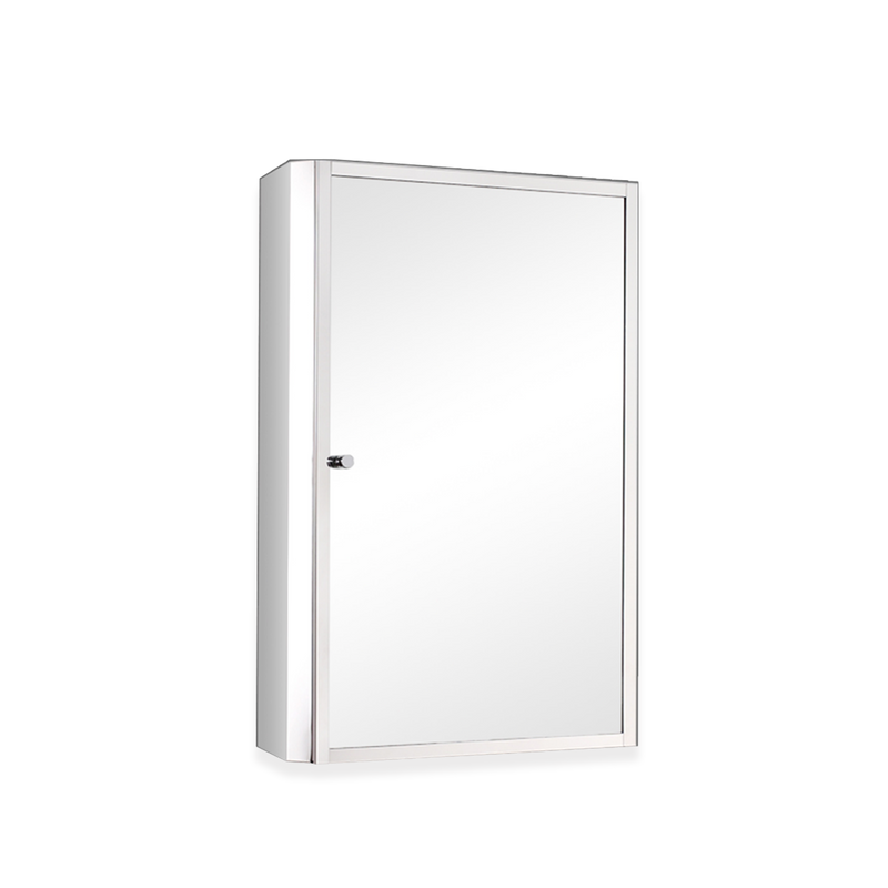 Bathroom Mirror Cabinet D7042R 100% Stainless Steel - L500 x W130 x H700mm