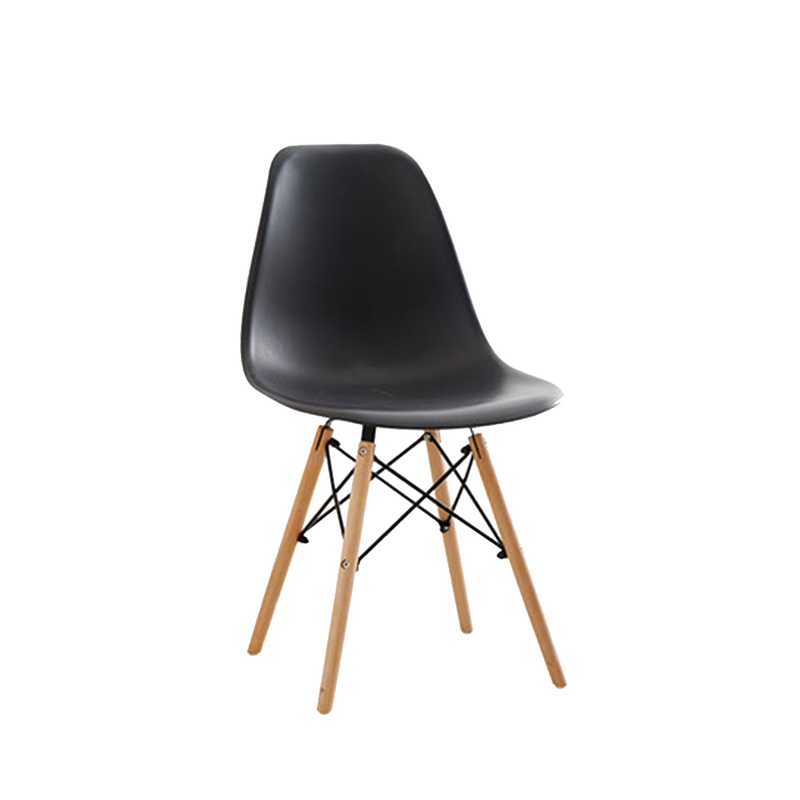 Eames Lounge Chair Dining / Office Chair c/w Dowel Wood Eiffel Legs - HMZ-DC-A304B/A404B