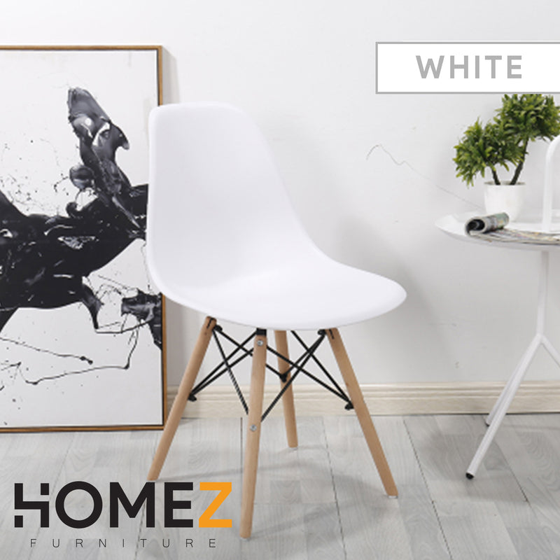80CM Round Table Modern Dining Table / Writing Table - HMZ-FN-DT-T80(8075)+HMZ-DC-A304B