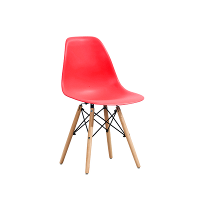 Eames Lounge Chair Dining / Office Chair c/w Dowel Wood Eiffel Legs - HMZ-DC-A304B/A404B