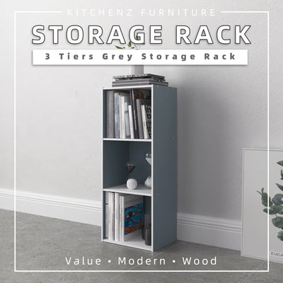 3 Tier Wooden Book Shelf / Bookcase / Small Bookshelf - 1001