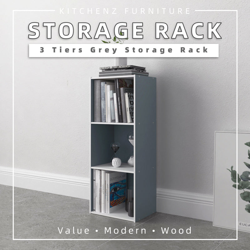 3 Tier Wooden Book Shelf / Bookcase / Small Bookshelf - 1001