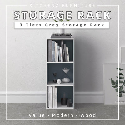 3 Tier Wooden Book Shelf / Bookcase / Small Bookshelf - 1001
