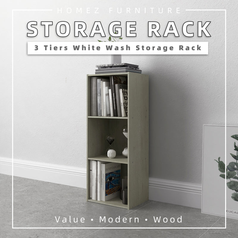 3 Tier Wooden Book Shelf / Bookcase / Small Bookshelf - 1001