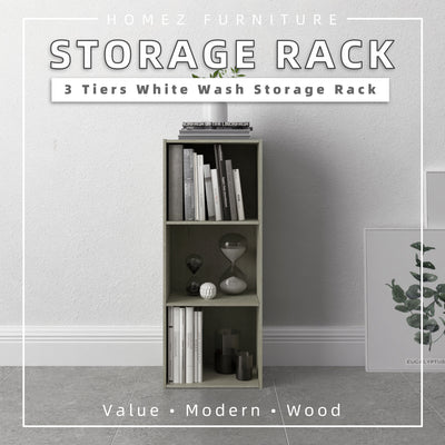 3 Tier Wooden Book Shelf / Bookcase / Small Bookshelf - 1001