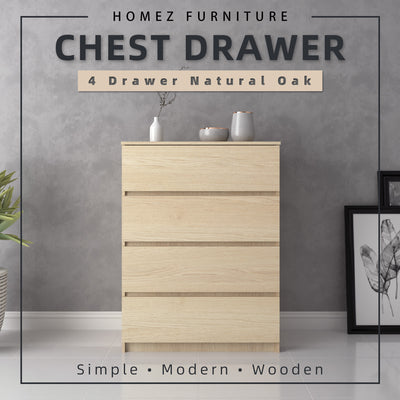 Big Size (H105cm) Homez Chest Drawer with 4 Layer Drawer Storage-3 ft -HMZ-FN-CD-7001
