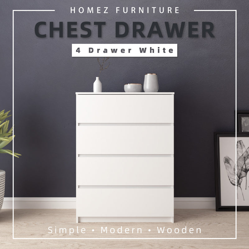 Big Size (H105cm) Homez Chest Drawer with 4 Layer Drawer Storage-3 ft -HMZ-FN-CD-7001