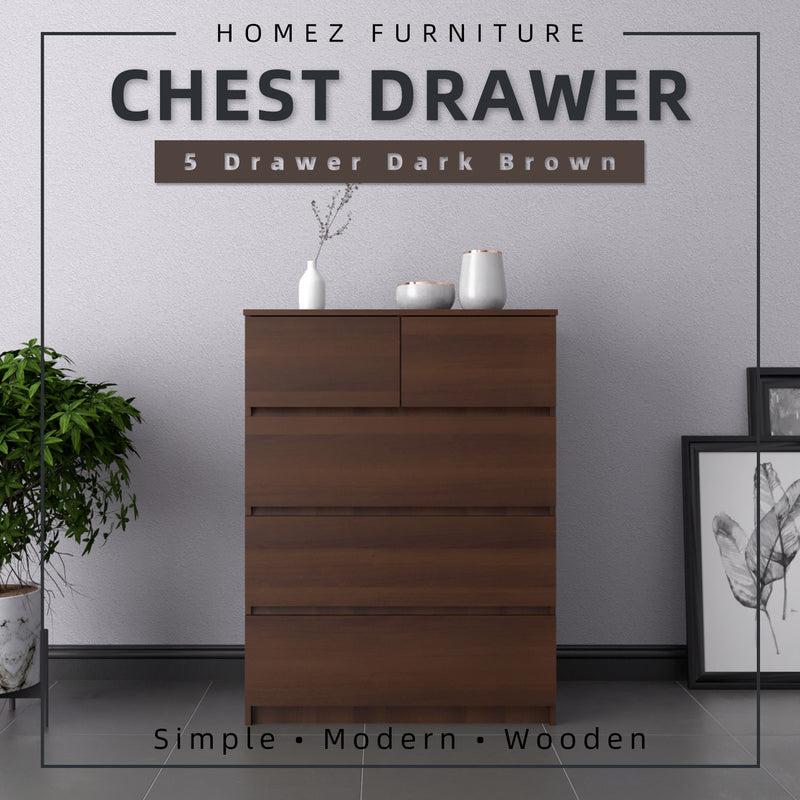 (Self-assembly) Chest Drawer with 5 Layer Drawer Storage - HMZ-FN-CD-7002