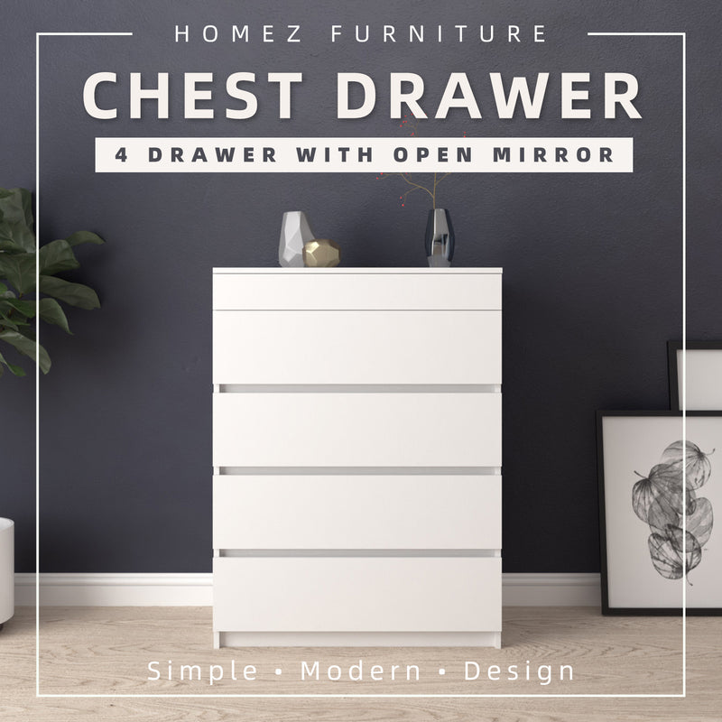 4 Layers Chest Drawer with Open Mirror - CD-7007