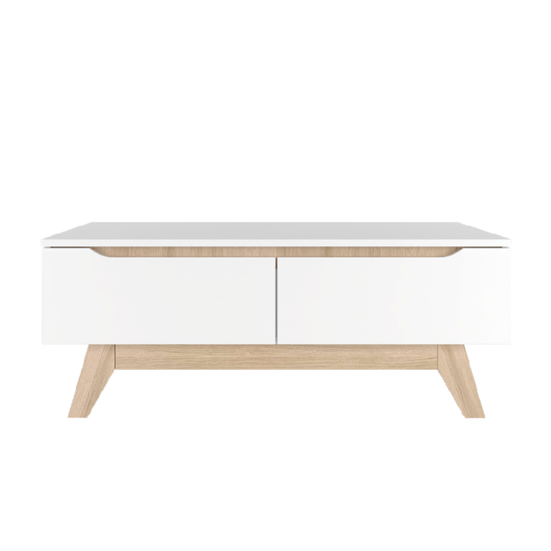 3.5FT Simona Series Coffee Table Modernist Design - HMZ-FN-CT-1396-WT