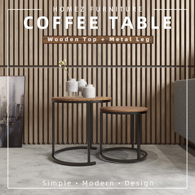 (Self-assembly) 1.5FT Noble Series Coffee Table / Side Table Modernist Design - HMZ-FN-CT-N3003-CN
