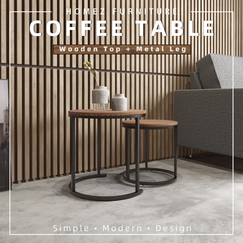(Self-assembly) 1.5FT Noble Series Coffee Table / Side Table Modernist Design - HMZ-FN-CT-N3003-CN