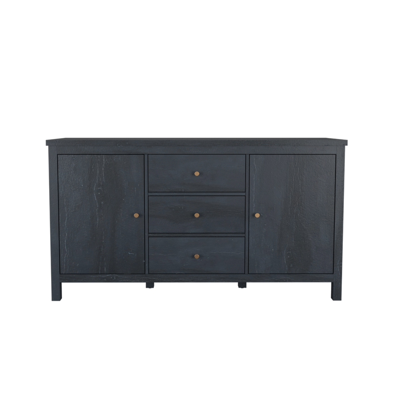 [Free Installation] 5FT Akara Series Display Cabinet  with Plastic Wood Leg - HMZ-FN-DC-A1688-DG-A