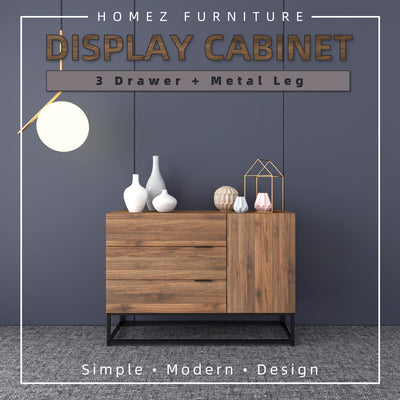 4FT Noble Display Cabinet Modernist Design - HMZ-FN-DC-N1100-CN