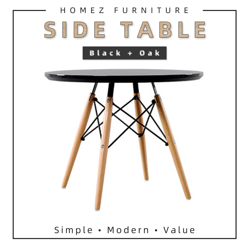 2FT Round Modern Solid Side Table - HMZ-FN-DT-T60(6045)