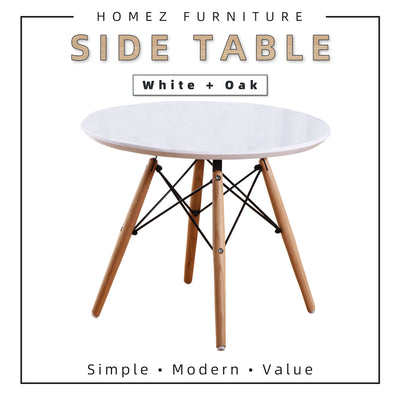 2FT Round Modern Solid Side Table - HMZ-FN-DT-T60(6045)