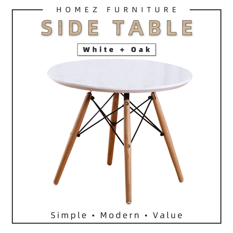 2FT Round Modern Solid Side Table - HMZ-FN-DT-T60(6045)