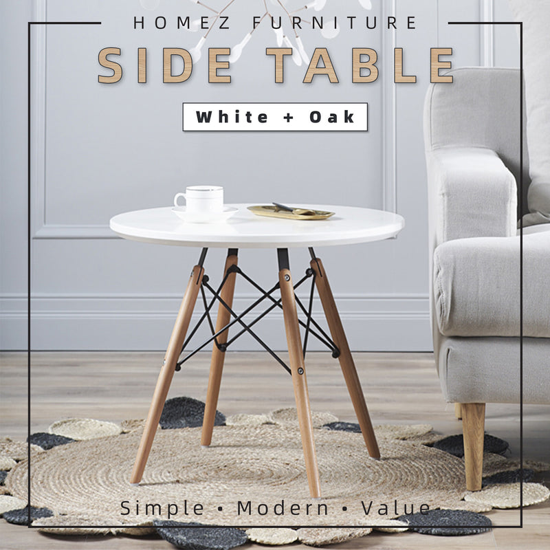 2FT Round Modern Solid Side Table - HMZ-FN-DT-T60(6045)