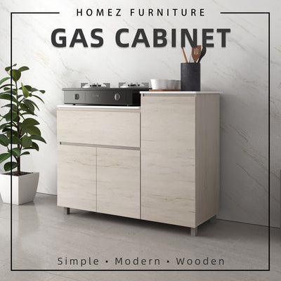 Gas Cabinet Kitchen Cabinet Storage Cabinet Drawer Solid Surface Table Top - HMZ-FN-GC-6121