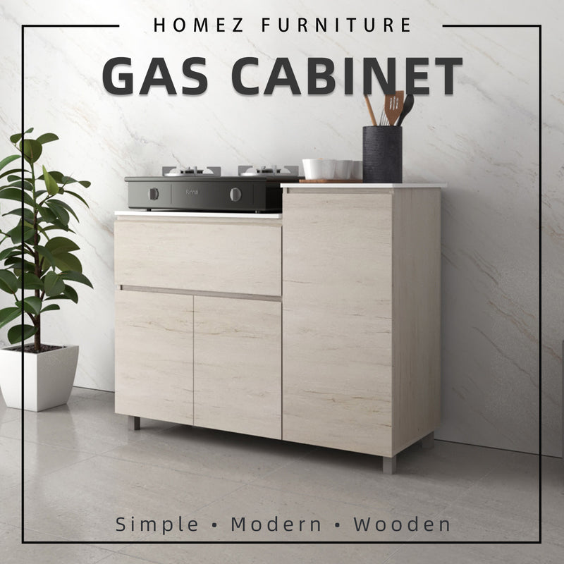 Gas Cabinet Kitchen Cabinet Storage Cabinet Drawer Solid Surface Table Top - HMZ-FN-GC-6121
