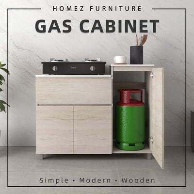 Gas Cabinet Kitchen Cabinet Storage Cabinet Drawer Solid Surface Table Top - HMZ-FN-GC-6121