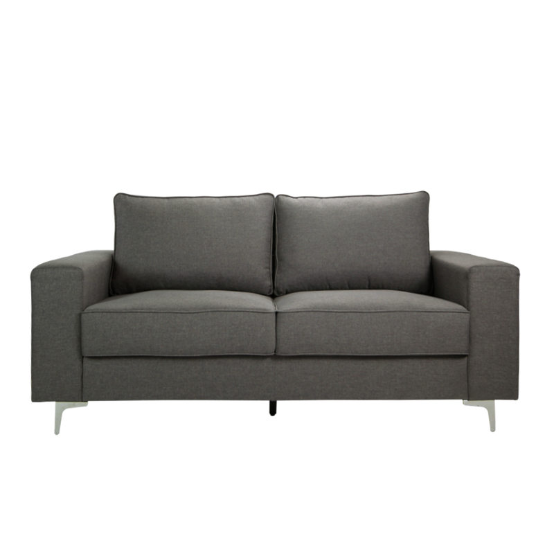6FT Modern / Simple / Linen Fabric 3 Seater Sofa / Grey / Blue / Clay - HMZ-FN-SF-AE2656-3S