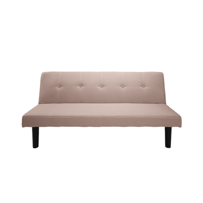 (Self-assembly) 3 Seater Linen Fabric Foldable Sofa Bed / Grey / Blue / Clay - HMZ-FN-SF-X190